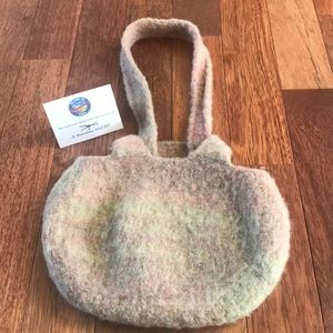 Handmade in Montana Knitted Wool Purse/Bag